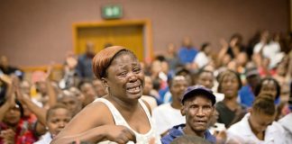 Tipping point: A frustrated Mmanopi Molapo confronts the MEC about not being able to get her medication.