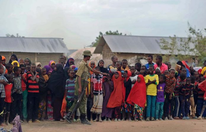 Young refugees at Kenya’s sprawling Dadaab refugee complex are seen during a visit from Nobel laureate Malala Yousafzai.