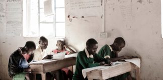 Young girls like those at Indupa Primary School near Kajiado face female circumcision.