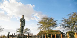 The Madiba statue in Mandela Village