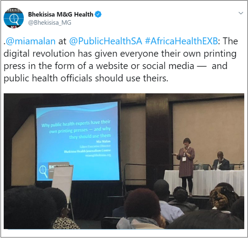 Public health conference tweet